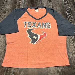Houston Texans Women’s Baseball Tee Small